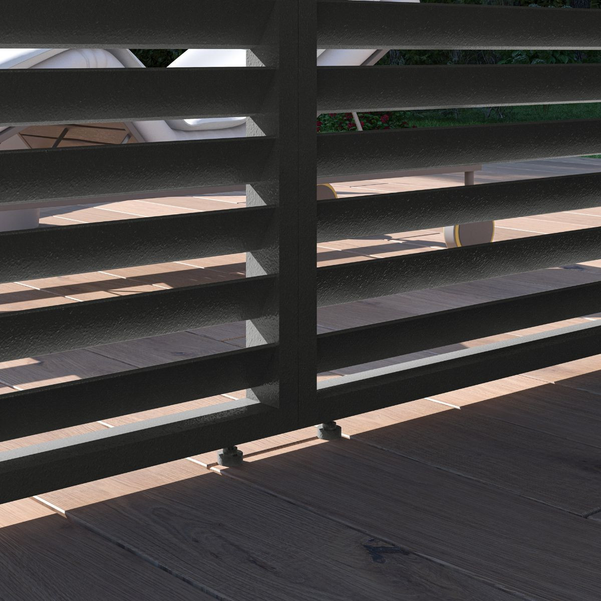 Panneau Brise-vue Polyester 65x300 Cm - Intimité Pour Balcon, Terrasse, Jardin - Installation Facile Avec œillets