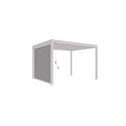 Store latéral blanc 3M pergola bioclimatique