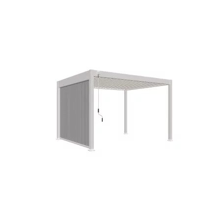 Store latéral blanc 3M pergola bioclimatique