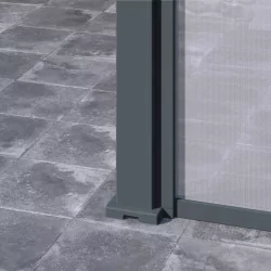 Store latéral anthracite 3M pergola bioclimatique