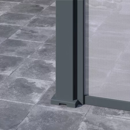 Store latéral anthracite 3M pergola bioclimatique
